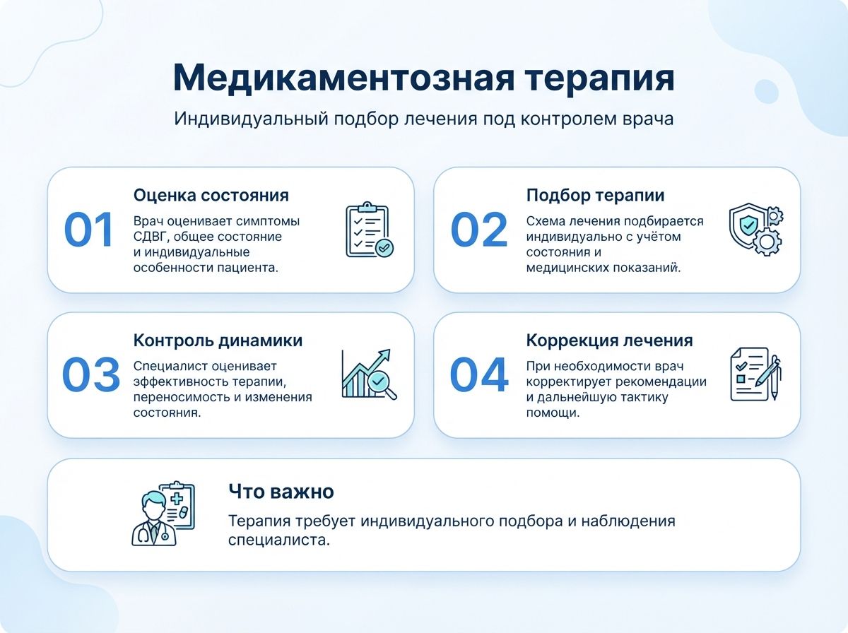 Лечение СДВГ в Лесозаводске у детей и взрослыхинфографика